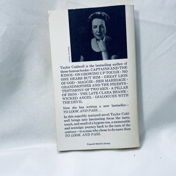 To Look And Pass Taylor Caldwell, First Time Paperback Vintage Book - Picture 3 of 8